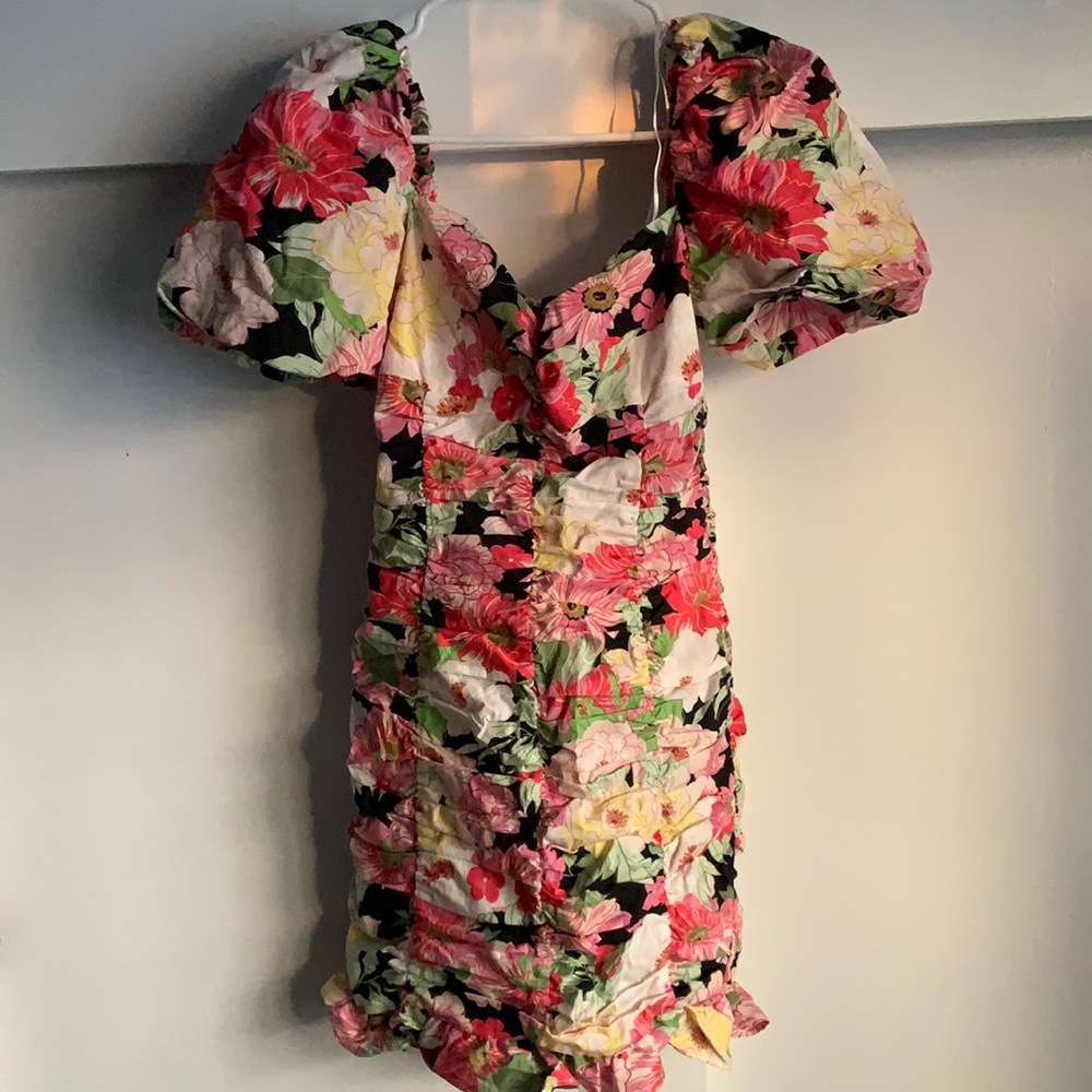 Zara Floral Bodycon Dress